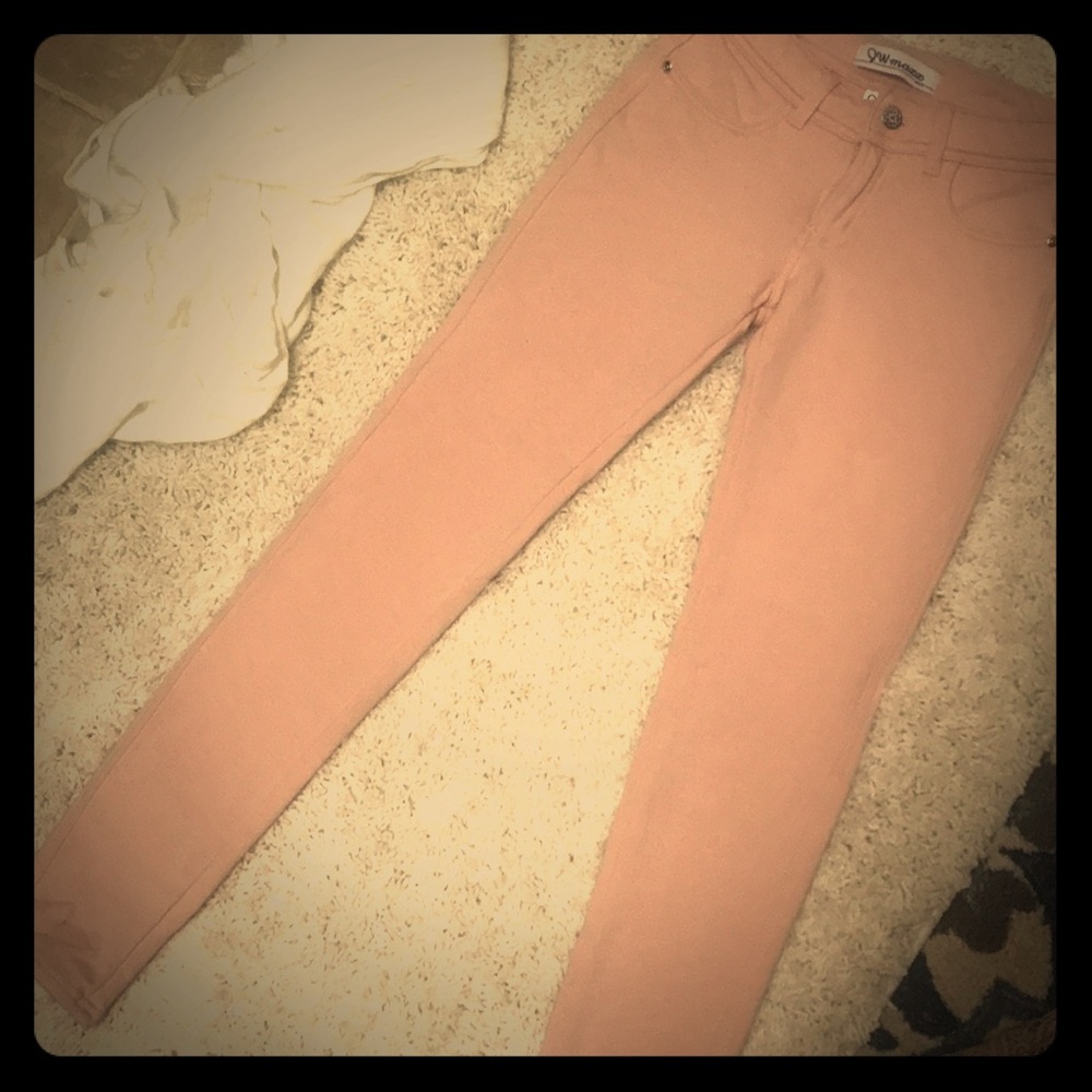 Creamy Light pink jeggings!